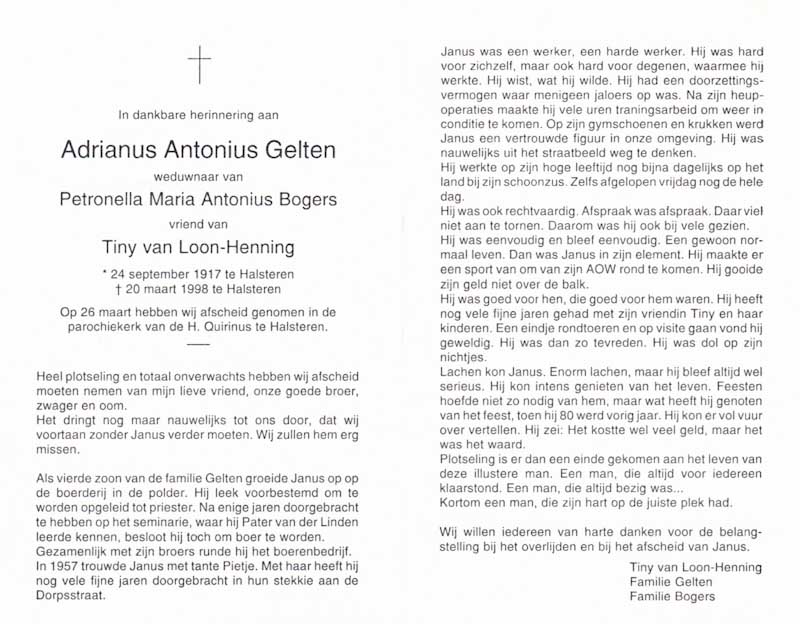 gedachtenis plaatje oom janus gelten halsteren